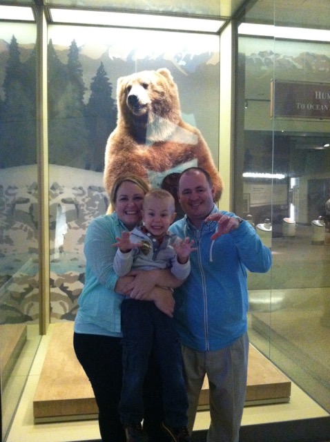 A photo of us at the natural history museum